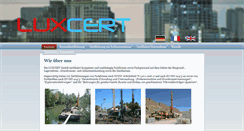 Desktop Screenshot of luxcert.com